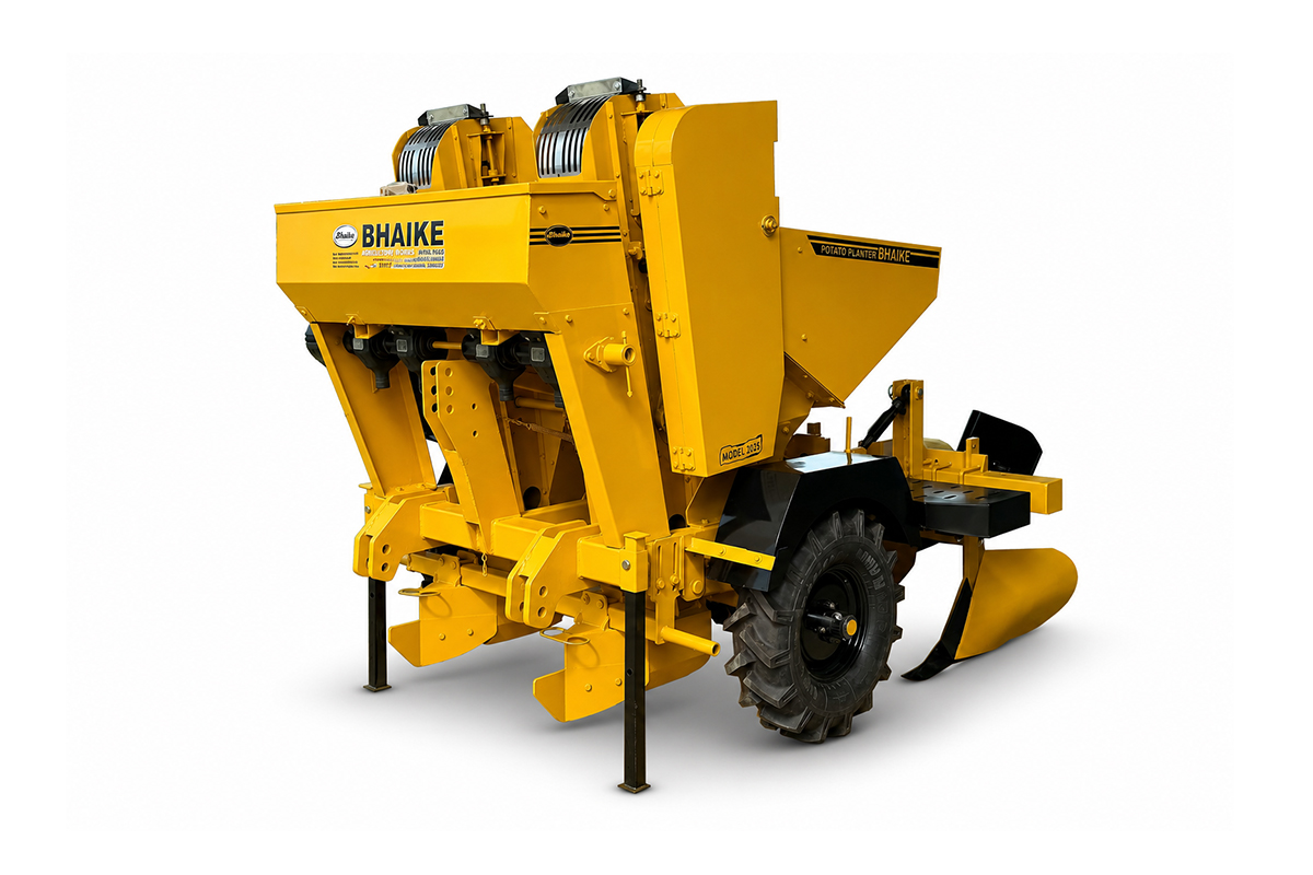 Automatic Potato Planter Bed Type / Row Type 30 Manufacturer and Supplier in Punjab India - Bhaike Agriculture Works