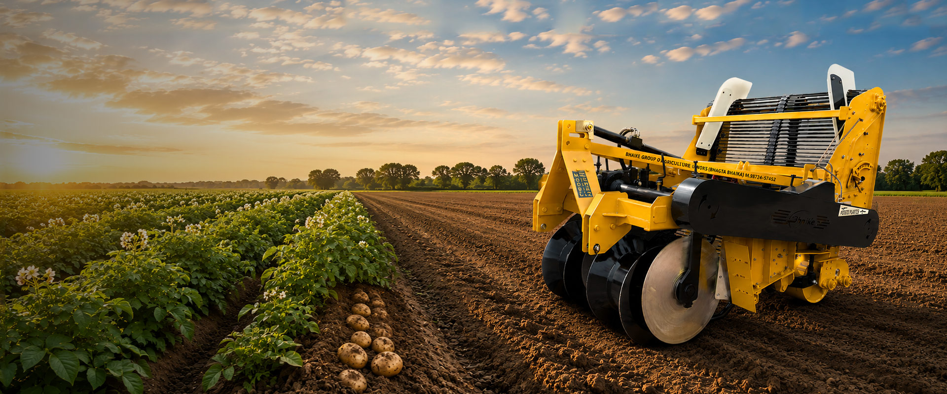 Potato Digger Manufacturer and Supplier in Punjab, India - Bhaike Agriculture Works